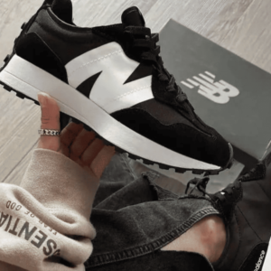 First Copy New Balance 327 Black White Shoes