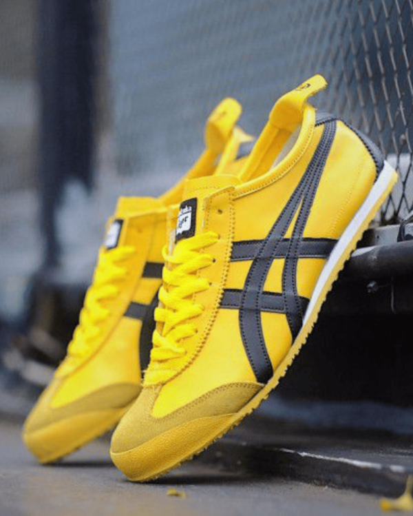 First Copy Onitsuka Tiger Mexico 66 Yellow Black Shoes