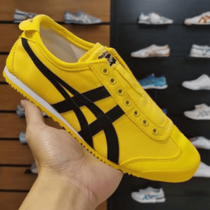 First Copy Replica Onitsuka Tiger Mexico 66 Slipon Yellow Black Shoes