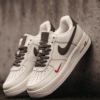 First Copy Women Nike Air Force 1 Mini Red Swoosh Coffee Milk Shoes