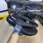 First Copy Skechers Goga Mat Slippers Black